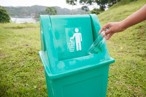 Wide range of junk items being sorted for removal